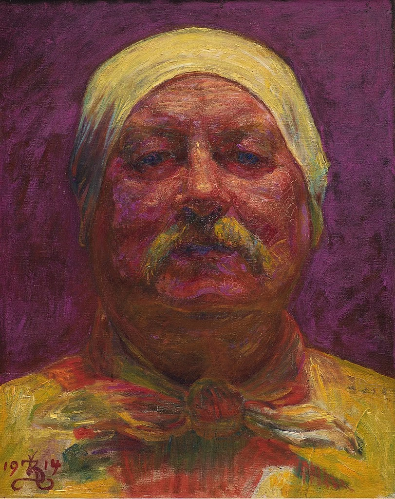 Kristian Zahrtmann - Autoritratto di fronte, 1914, Statens Museum for Kunst, Copenaghen